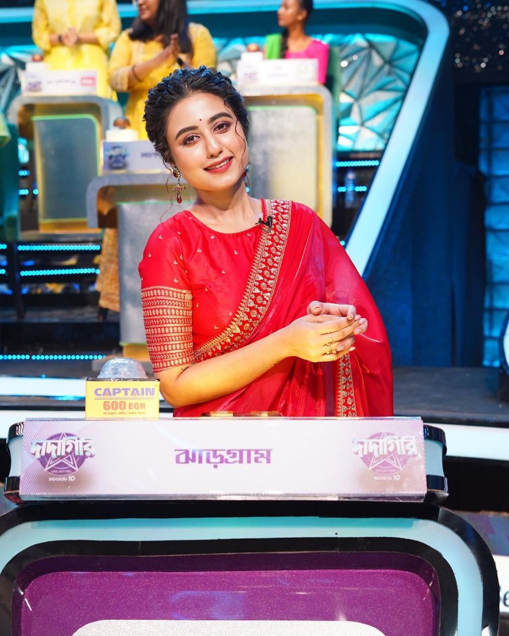 SOFT ORGANZA FABRIC WITH EMBROIDERY & SEQUANCE BORDER LACE SAREE