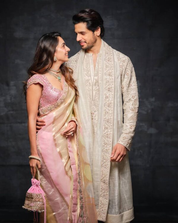 KIARA MAM INSPIRED TISSUE RANGKAT SAREE - Image 3