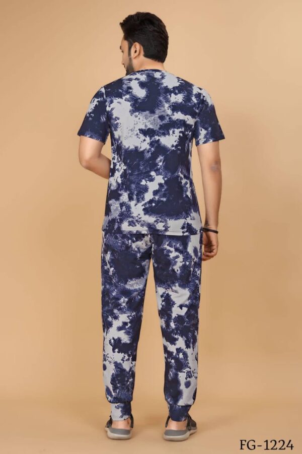 Cotton Lycra With Sibori Printed Work Night Suits - Image 8
