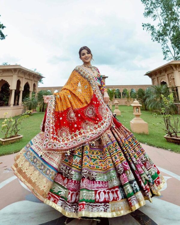 Multi Color Designer Party Wear New Navratri Chaniya Choli Collection - Image 3