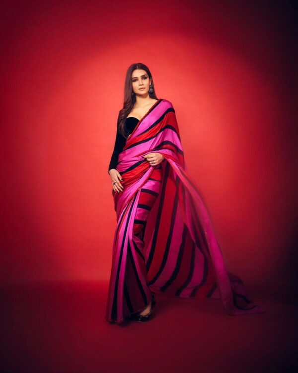 Japan Sartin Saree Digital Print - Image 2
