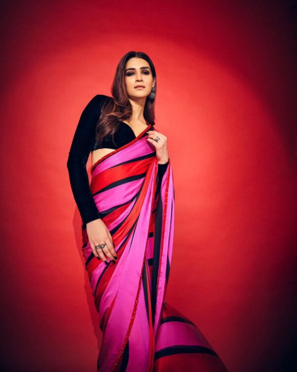 Japan Sartin Saree Digital Print - Image 3