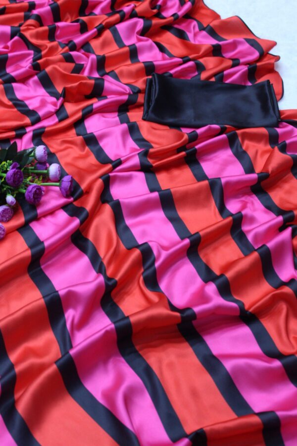 Japan Sartin Saree Digital Print - Image 6