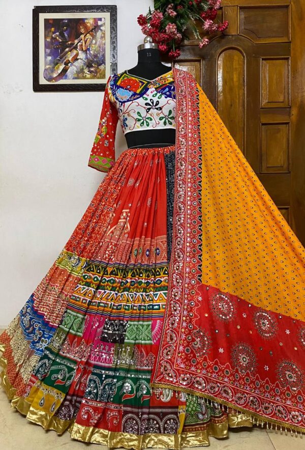 Multi Color Designer Party Wear New Navratri Chaniya Choli Collection - Image 2
