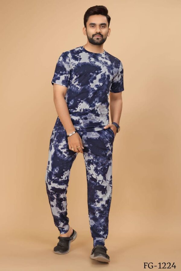 Cotton Lycra With Sibori Printed Work Night Suits - Image 6