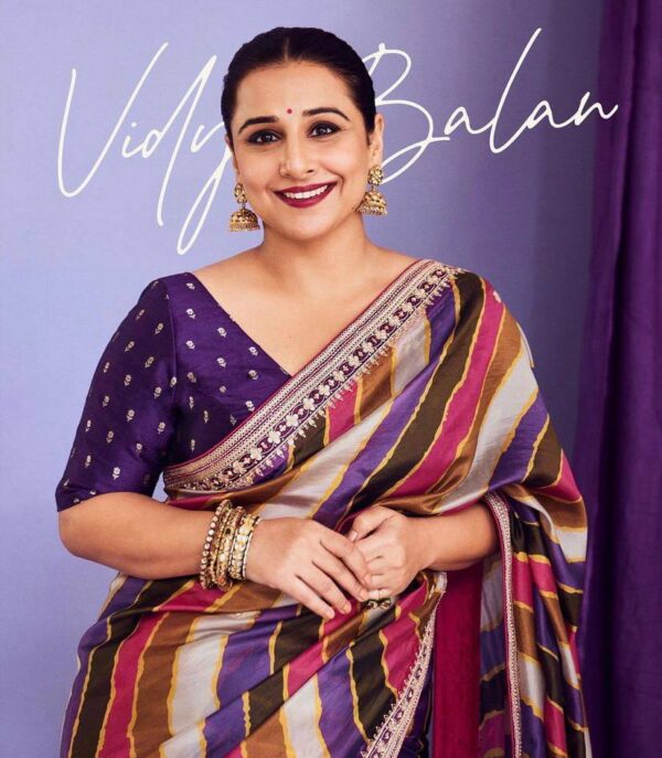 Vichitra Silk With Beautiful Digital Printed Saree And Heavy Embroidery Thread - Image 3