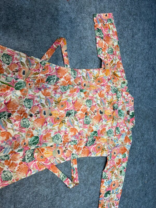 Floral Print Pure Cotton-A line midi Dress - Image 10